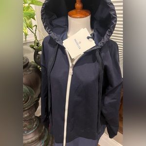 MONCLER NWT Magglia Hooded Cardigan Jacket. Navy size Small